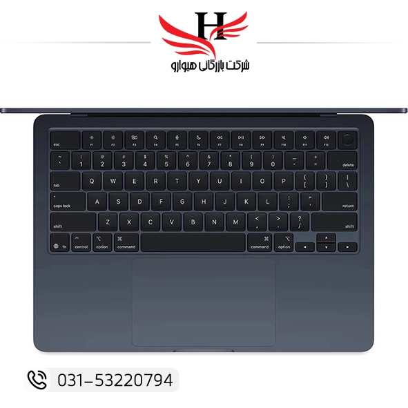 لپ تاپ اپل 13.6 اینچی MacBook Air MW123 M4 2025 با پردازنده Apple M4، رم 16 گیگابایت و حافظه SSD 256 گیگ، مناسب برنامه‌نویسی، طراحی و کاربری حرفه‌ای
